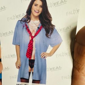 Faux Real woman’s novelty photorealistic cardigan one size